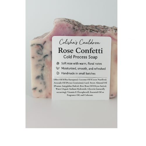 Rose Confetti Cold Process Soap