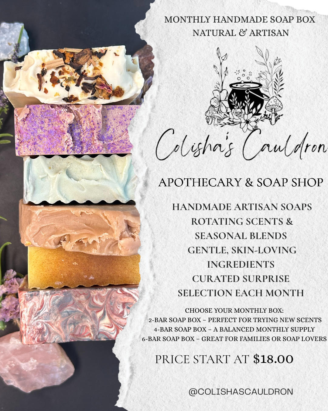 4-Bar Monthly Body Soap Box